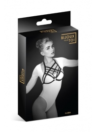 Черная упряжь на грудь Clara - Bijoux Pour Toi - купить с доставкой в Брянске