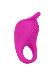 Ярко-розовое эрекционное виброкольцо Silicone Rechargeable Teasing Enhancer - California Exotic Novelties - в Брянске купить с доставкой