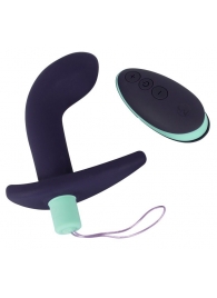 Темно-фиолетовый вибростимулятор простаты с пультом ДУ Remote Controlled Prostate Plug - Orion - в Брянске купить с доставкой