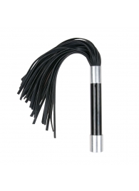 Черная плеть Easytoys Flogger With Metal Grip - 38 см. - Easy toys - купить с доставкой в Брянске