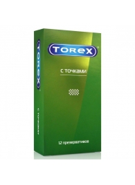 Текстурированные презервативы Torex  С точками  - 12 шт. - Torex - купить с доставкой в Брянске