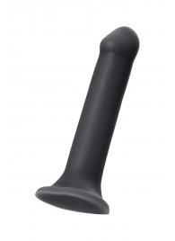 Черный фаллос на присоске Silicone Bendable Dildo XL - 20 см. - Strap-on-me - купить с доставкой в Брянске