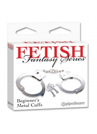 Металлические наручники Beginner s Metal Cuffs - Pipedream - купить с доставкой в Брянске