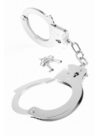 Металлические серебристые наручники Designer Metal Handcuffs - Pipedream - купить с доставкой в Брянске