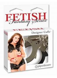Металлические серебристые наручники Designer Metal Handcuffs - Pipedream - купить с доставкой в Брянске