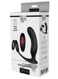 Черный массажер простаты REMOTE P-PLEASER - Dream Toys - в Брянске купить с доставкой