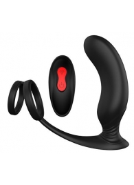 Черный массажер простаты REMOTE P-PLEASER - Dream Toys - в Брянске купить с доставкой