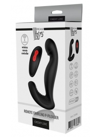Черный вибромассажер простаты SWIRLING P-PLEASER - Dream Toys - в Брянске купить с доставкой