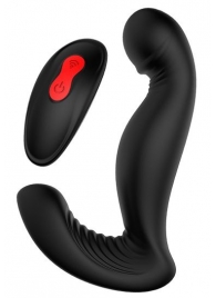 Черный вибромассажер простаты SWIRLING P-PLEASER - Dream Toys - в Брянске купить с доставкой