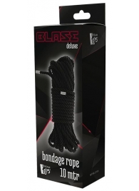 Черная веревка для бондажа BONDAGE ROPE - 10 м. - Dream Toys - купить с доставкой в Брянске