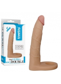 Телесная насадка-фаллоимитатор для двойного проникновения - 17 см. - Lovetoy - купить с доставкой в Брянске