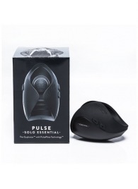 Черный инновационный мужской вибратор PULSE SOLO ESSENTIAL - Hot Octopuss - в Брянске купить с доставкой