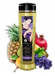 Массажное масло Libido Exotic Fruits с ароматом экзотических фруктов - 240 мл. - Shunga - купить с доставкой в Брянске