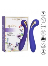 Фиолетовый вибромассажер с электростимуляцией Intimate Estim Petite G Wand - 19 см. - California Exotic Novelties - купить с доставкой в Брянске