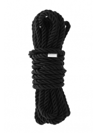 Черная веревка для шибари DELUXE BONDAGE ROPE - 5 м. - Dream Toys - купить с доставкой в Брянске