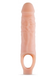 Телесный реалистичный фаллоудлинитель 9 Inch Silicone Cock Sheath Penis Extender - 22,86 см. - Blush Novelties - в Брянске купить с доставкой