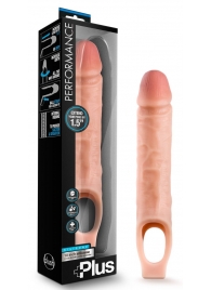 Телесный реалистичный фаллоудлинитель 10 Inch Silicone Cock Sheath Penis Extender - 25,4 см. - Blush Novelties - в Брянске купить с доставкой