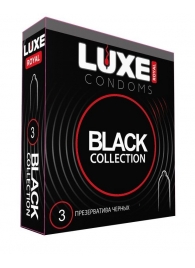 Черные презервативы LUXE Royal Black Collection - 3 шт. - Luxe - купить с доставкой в Брянске