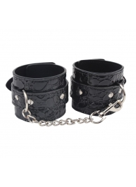 Черные наручники Be good Wrist Cuffs - Chisa - купить с доставкой в Брянске