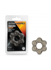 Дымчатое эрекционное кольцо Stay Hard Thick Bead Cock Ring - Blush Novelties - в Брянске купить с доставкой