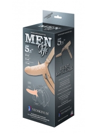 Телесный мужской парапротез MEN STYLE - 15 см. - LOVETOY (А-Полимер) - купить с доставкой в Брянске