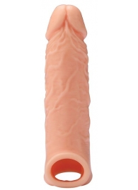 Телесная насадка EXTENDER WITH BALL STRAP 6.5 - 17 см. - Dream Toys - в Брянске купить с доставкой