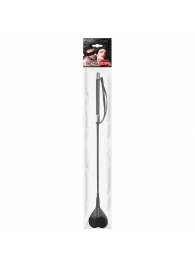 Черный стек с наконечником-сердечком - 54 см. - Notabu - купить с доставкой в Брянске