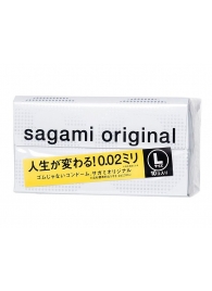 Презервативы Sagami Original 0.02 L-size увеличенного размера - 10 шт. - Sagami - купить с доставкой в Брянске