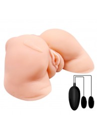 Телесная вибровагина Julie с 2 рабочими отверстиями - Baile - в Брянске купить с доставкой