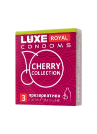 Презервативы с ароматом вишни LUXE Royal Cherry Collection - 3 шт. - Luxe - купить с доставкой в Брянске