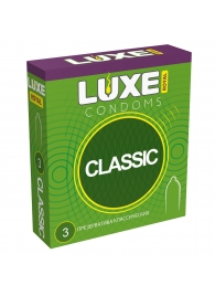 Гладкие презервативы LUXE Royal Classic - 3 шт. - Luxe - купить с доставкой в Брянске