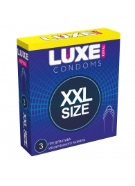 Презервативы увеличенного размера LUXE Royal XXL Size - 3 шт. - Luxe - купить с доставкой в Брянске