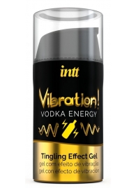 Жидкий интимный гель с эффектом вибрации Vibration! Vodka Energy - 15 мл. - INTT - купить с доставкой в Брянске