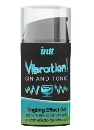 Жидкий интимный гель с эффектом вибрации Vibration! Gin   Tonic - 15 мл. - INTT - купить с доставкой в Брянске