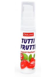 Гель-смазка Tutti-frutti со вкусом барбариса - 30 гр. - Биоритм - купить с доставкой в Брянске
