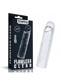 Прозрачная насадка-удлинитель Flawless Clear Penis Sleeve Add 1 - 15,5 см. - Lovetoy - в Брянске купить с доставкой