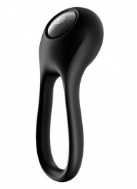 Черное эрекционное виброкольцо Majestic Duo - Satisfyer - в Брянске купить с доставкой