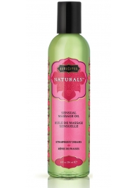 Массажное масло Naturals Strawberry Dreams с ароматом клубники - 236 мл. - Kama Sutra - купить с доставкой в Брянске