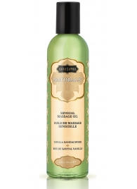 Массажное масло Naturals Vanilla Sandalwood с ароматом ванили и сандала - 236 мл. - Kama Sutra - купить с доставкой в Брянске