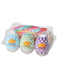 Набор из 6 мастурбаторов Tenga EGG IV с различным рельефом - Tenga - в Брянске купить с доставкой