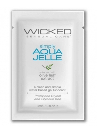 Гель-лубрикант Simply Aqua Jelle - 3 мл. - Wicked - купить с доставкой в Брянске