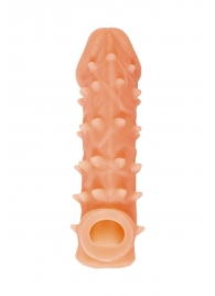 Телесная закрытая насадка с пупырышками Cock Sleeve Size S - 13,8 см. - KOKOS - в Брянске купить с доставкой Телесная закрытая насадка с пупырышками Cock Sleeve Size S - 13,8 см. - KOKOS - в Брянске купить с доставкой