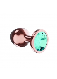 Пробка цвета розового золота с малиновым кристаллом Diamond Topaz Shine L - 8,3 см. - Lola Games - купить с доставкой в Брянске