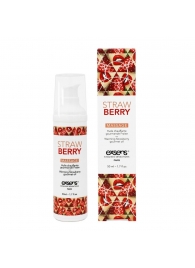 Разогревающее массажное масло  с ароматом клубники Gourmet Strawberry - 50 мл. - Exsens - купить с доставкой в Брянске