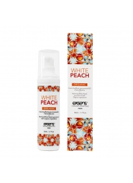 Разогревающее массажное масло Gourmet White Peach Organic с органическими ингредиентами - 50 мл. - Exsens - купить с доставкой в Брянске