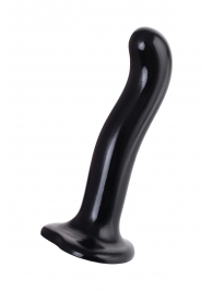 Черный стимулятор для пар P G-Spot Dildo Size L - 19 см. - Strap-on-me - в Брянске купить с доставкой