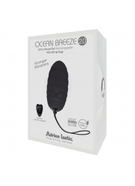 Черное виброяйцо с пультом ДУ Ocean Breeze 2.0 + LRS - Adrien Lastic
