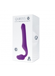 Лиловый безремневой страпон Queens M - Adrien Lastic - купить с доставкой в Брянске