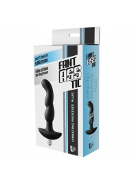 Черная вибропробка для простаты FantASStic Vibrating Prostate Plug - 14,5 см. - Dream Toys - в Брянске купить с доставкой