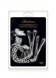 Регулируемые зажимы для сосков Sweet Caress Nipple Chain - Sweet Caress - купить с доставкой в Брянске